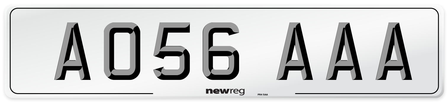 AO56 AAA Number Plate from New Reg